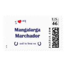 I Love My Mangalarga Marchador (Male Horse) Stamp