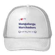 I Love My Mangalarga Marchadors (Multiple Horses) Mesh Hats