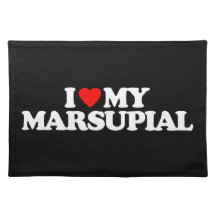 I LOVE MY MARSUPIAL PLACEMATS