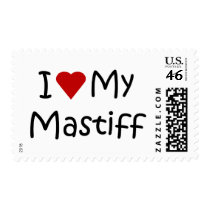 I Love My Mastiff Dog Breed Lover Gifts Stamps