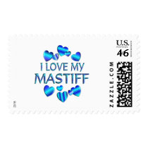 I Love My Mastiff Postage
