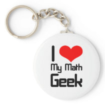I love my math geek keychain