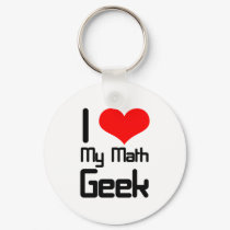 I love my math geek keychains
