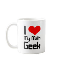 I love my math geek mugs