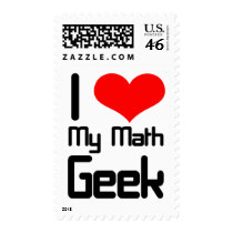I love my math geek postage