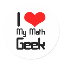 I love my math geek stickers