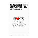 I Love My Math Teacher Postage Stamp