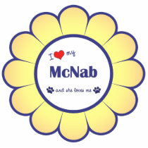 I Love My McNab (Female Dog) Photo Cut Out