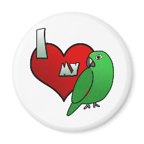 I Love my Mealy Amazon magnets by MenagerieMayhem I Love my Mealy Amazon magnets