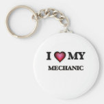 I love my Mechanic Basic Round Button Keychain