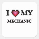 I love my Mechanic Square Sticker