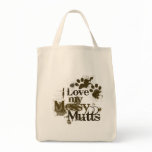 I Love my Messy Mutts Canvas Bags