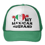 I Love My Mexican Husband Hats