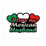 I Love My Mexican Husband Postcards