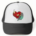 I Love my Meyers Parrot hats by MenagerieMayhem I Love my Meyers Parrot hats