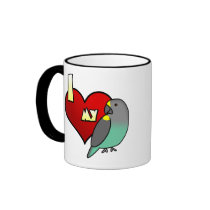 I Love my Meyers Parrot Coffee Mugs