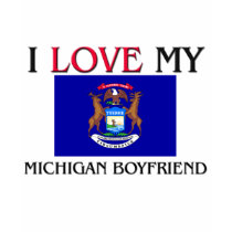 I Love My Michigan Boyfriend t-shirts