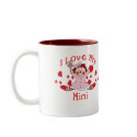 I love My Mimi Rag Doll & Hearts mugs