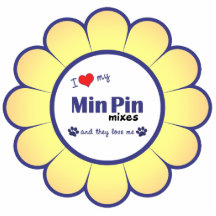 I Love My Min Pin Mixes (Multiple Dogs) Photo Cut Out