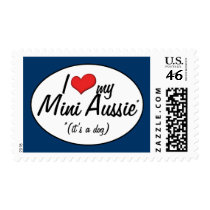 I Love My Mini Aussie (It's a Dog) Stamps