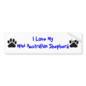 I Love My Mini Australian Shepherd bumper stickers by soozrowan I Love My Mini Australian Shepherd bumper stickers