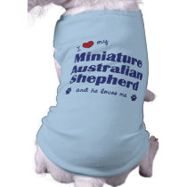 I Love My Miniature Australian Shepherd (Male Dog) Dog Clothes