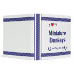 I Love My Miniature Donkeys (Multiple Donkeys) binders