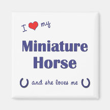 I Love My Miniature Horse (Female Horse) Magnets