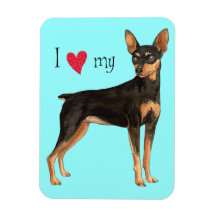 I Love my Miniature Pinscher Magnet