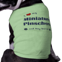 I Love My Miniature Pinschers (Multiple Dogs) pet clothing