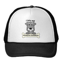 I Love My Miniature Schnauzer Trucker Hat