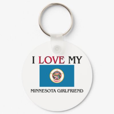 I Love My Minnesota Girlfriend Key Chains by flagshirt