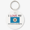 I Love My Minnesota Girlfriend keychains