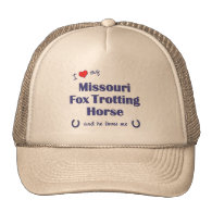 I Love My Missouri Fox Trotting Horse (Male Horse) Mesh Hat
