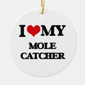 mole catcher ornament ceramic ornaments