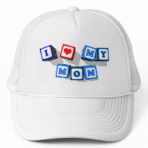I LOVE MY MOM hats