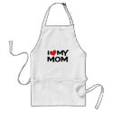 I Love My Mom Mother's Day Apron