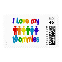 I Love my Mommies postage by BoogieMonst I Love my Mommies postage