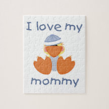 I love my mommy (boy ducky) jigsaw puzzle