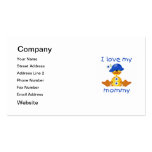 I love my mommy (girl duck) business card template