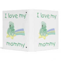 I love my mommy (green bear w/ star) binders