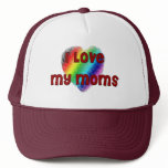 I Love My Moms Mesh Hat