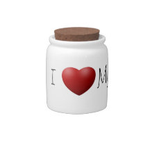 I Love My Moms Pet Treat/Candy Jar