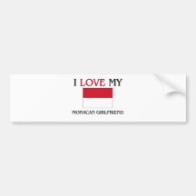 I Love My Monacan Girlfriend Bumper Sticker