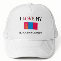 I Love My Mongolian Grandpa hats
