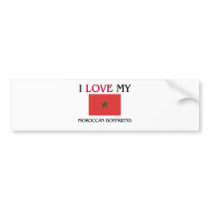 I Love My Moroccan Boyfriend bumper stickers