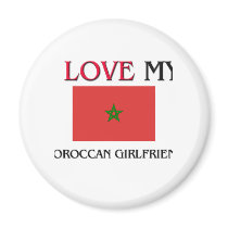 I Love My Moroccan Girlfriend magnets by flagshirt I Love My Moroccan Girlfriend magnets