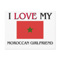 I Love My Moroccan Girlfriend postcards