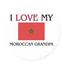 I Love My Moroccan Grandpa stickers by flagshirt I Love My Moroccan Grandpa stickers