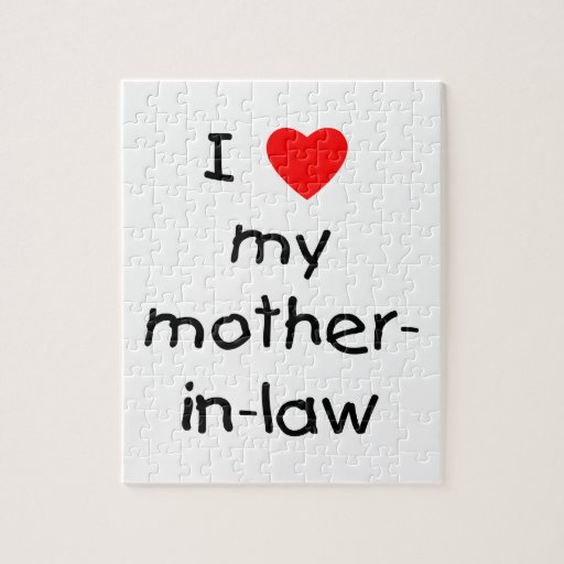 I Love My Mother In Law Jigsaw Puzzles Zazzle